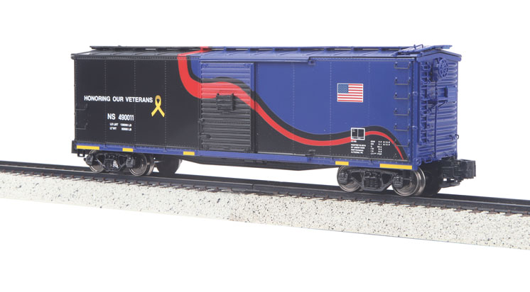 MTH Electric Trains S scale 40-foot steel rebuilt boxcar