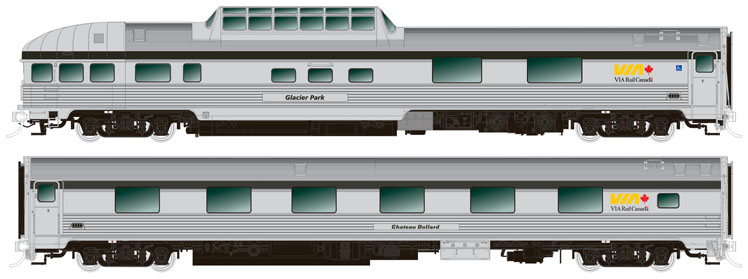 Rapido Trains N scale VIA Rail Canada Prestige cars