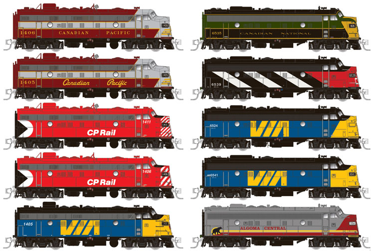 Rapido Trains N scale General Motors Diesel Division FP9 diesel locomotive