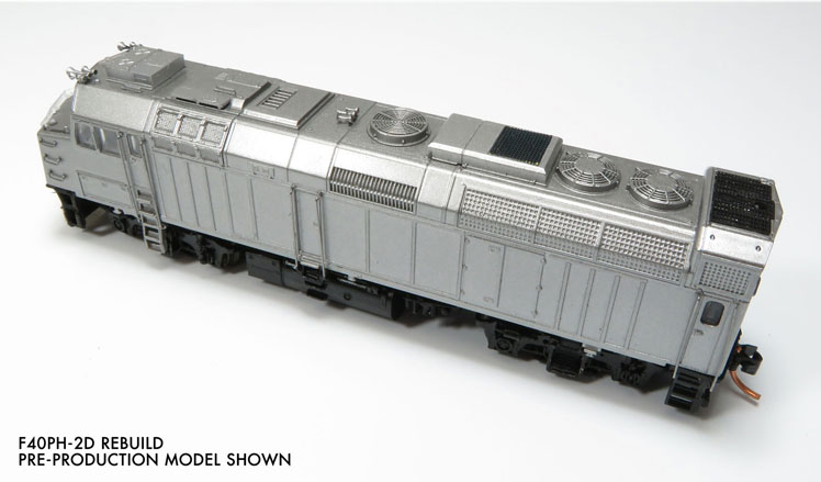Rapido Trains N scale VIA Rail F40PH-2 rebuilt diesel locomotive