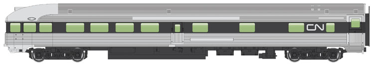 Walthers HO Budd 85-foot passenger cars