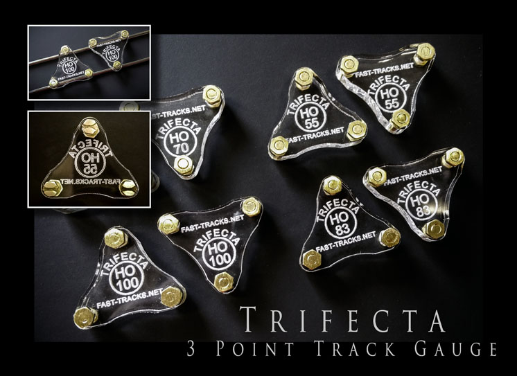 Fast Tracks Trifecta three- and four-point track gauges