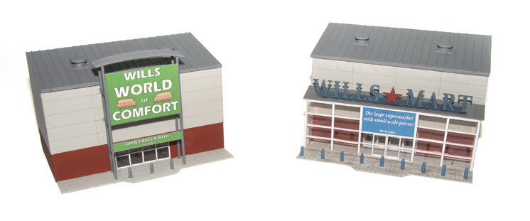 Peco HO scale assorted modular buildings and details