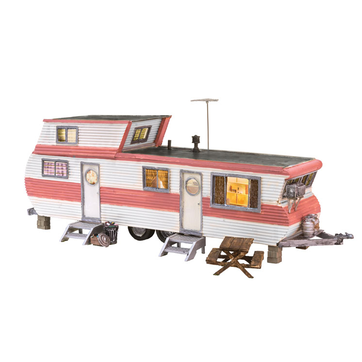 Woodland Scenics HO scale double-decker trailer home