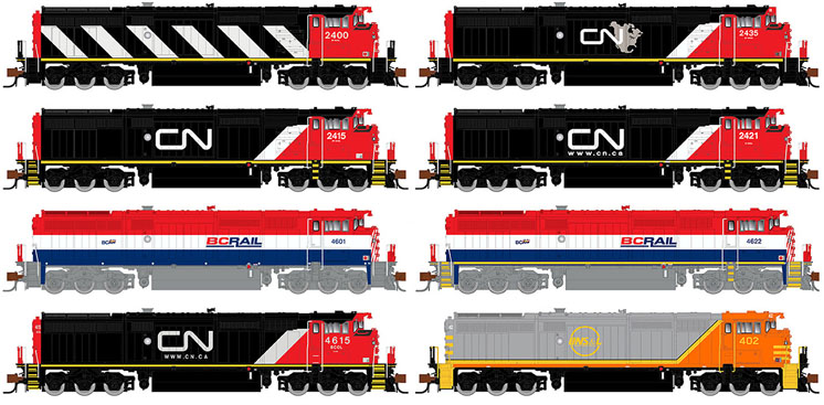 Rapido Trains N scale General Electric Dash 8-40CM diesel locomotive