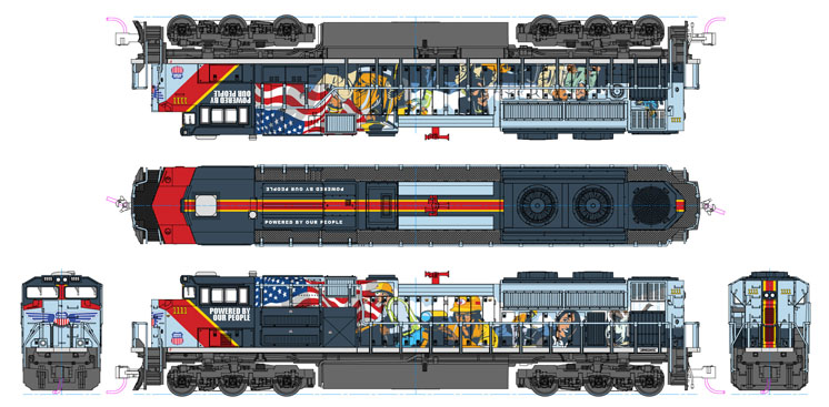 Kato USA N scale Electro-Motive Diesel SD70ACe diesel locomotive