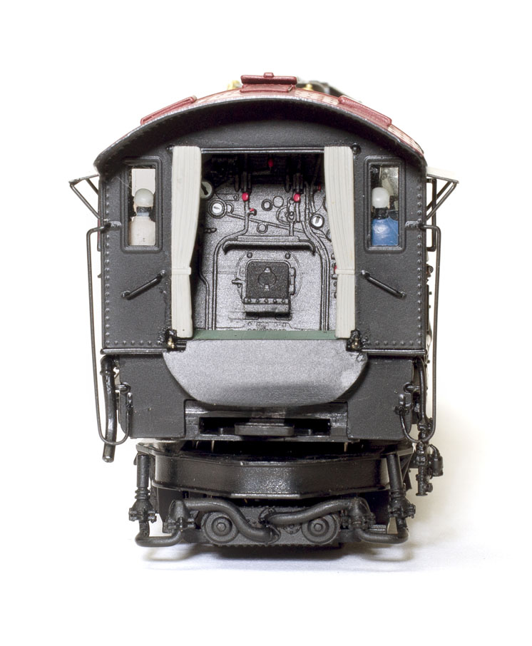Broadway Limited Imports Brass Hybrid HO scale Texas & Pacific 2-10-4 steam locomotive cab interior