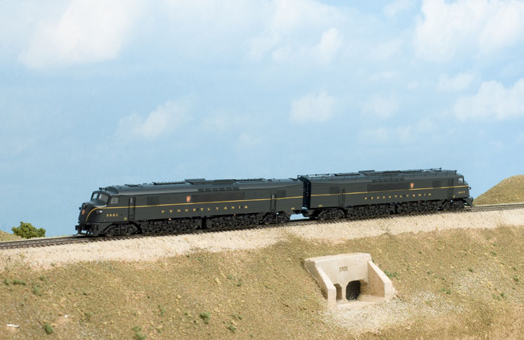 Broadway Limited Imports N scale Baldwin Centipede Pennsylvania single stripe