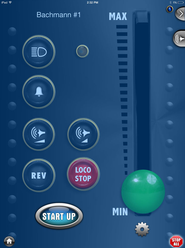 Bachmann E-Z App touch screen