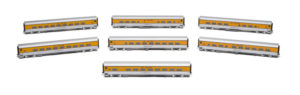 Rapdio Trains HO scale Denver & Rio Grande Western Ski Train passenger cars