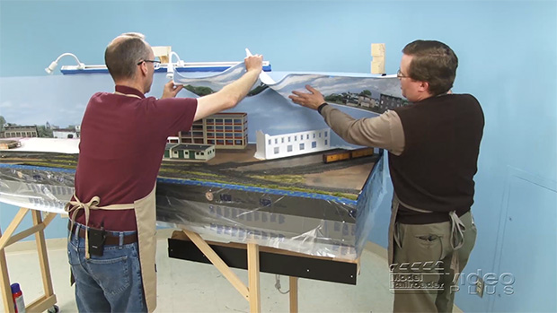 Winston-Salem Southbound Series: Installing a hardboard backdrop, Part 7 – Adding a printed backdrop