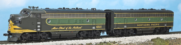 MTH HO scale F7A and B diesel locomotives