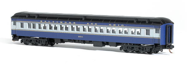 Micro-Trains N scale 78-foot heavyweight paired-window coach