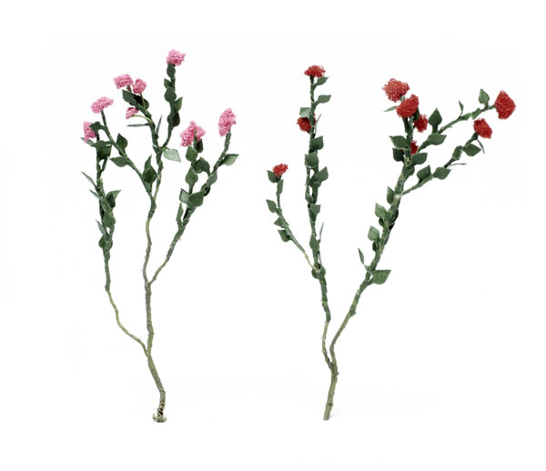 Model Rectifier Corp. rose bushes. Made by JTT Scenery Products