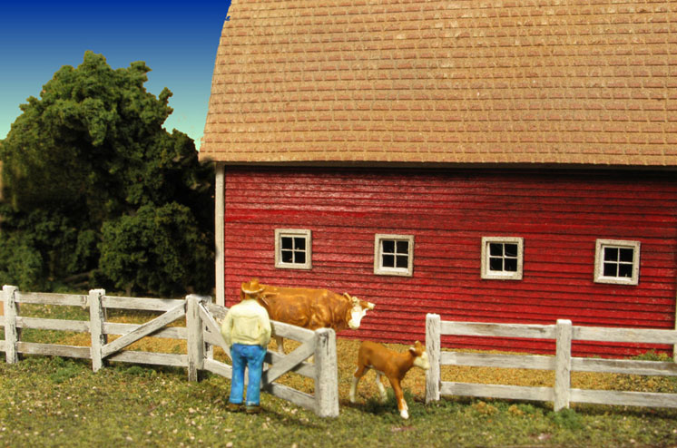 MonroeModelsNscalebarnyardfence