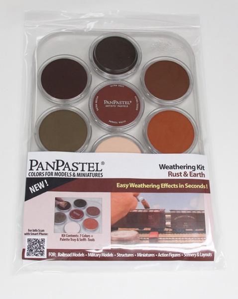 Pan Pastel model railroad weathering kit