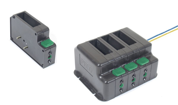 Peco HO scale turnout control modules