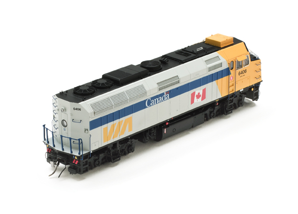 Rapido HO F40PH-2D with DCC and sound VIA Rail Canada 