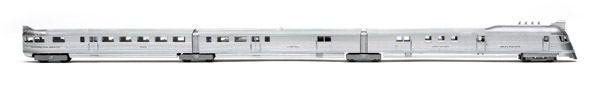 The Con-Cor N scale Pioneer Zephyr is also available with a Digital Command Control DCC sound decoder and speaker