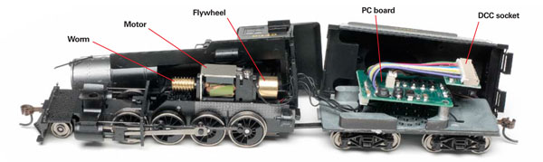 The locomotives open-frame motor was surprisingly quiet