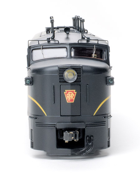 The model bristles with etched metal and wire details including grab irons windshield wipers and lift rings