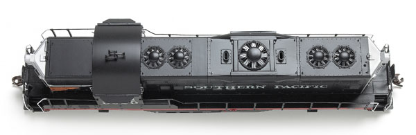 The model includes many separate detail parts including the three-chime air horn fans and lift rings