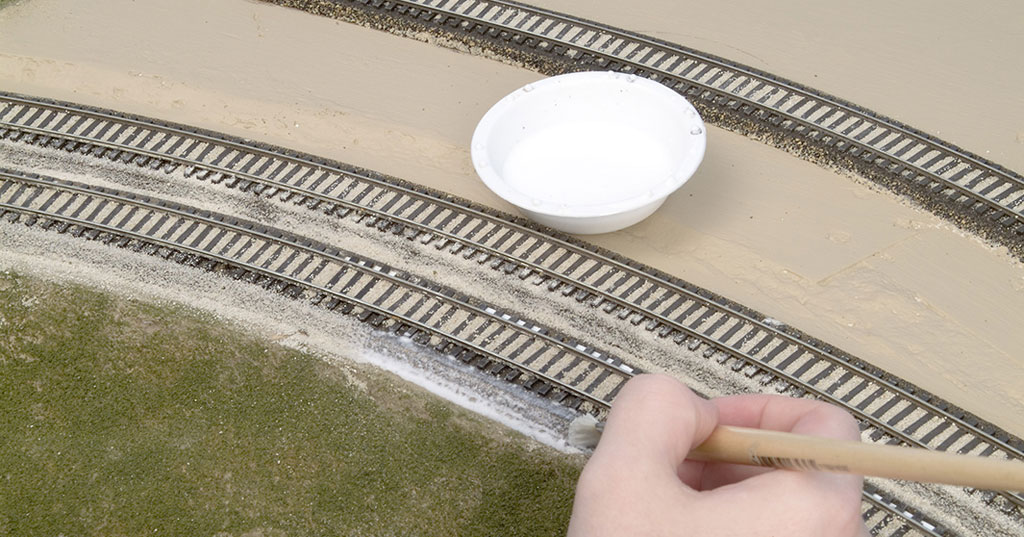 An image of a brush used on a model railroad layout