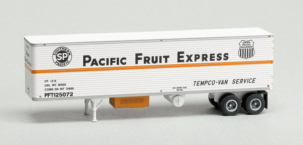 Trainworx N scale 40-foot corrugated refrigerator trailer