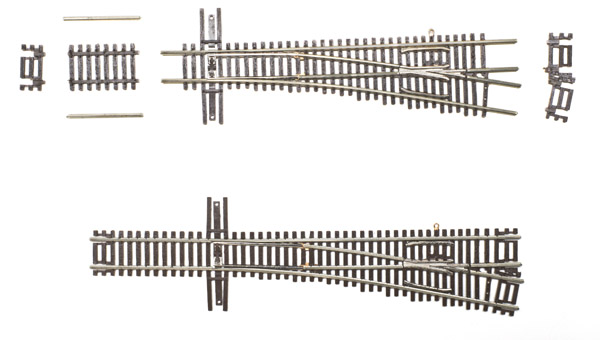 Tricks with N scale track: An image of model railroad track