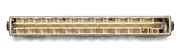 Walthers HO scale Budd sleeper - interior
