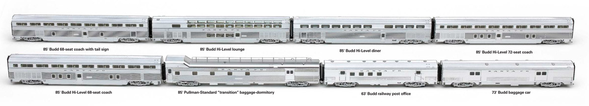 Walthers HO scale El Capitan cars