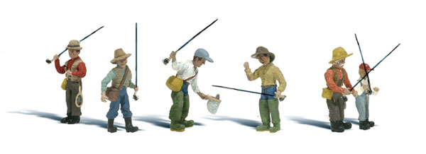 Woodland Scenics N scale fly fishermen