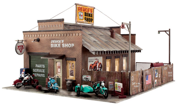Woodland Scenics O scale Deuces Bike Shop