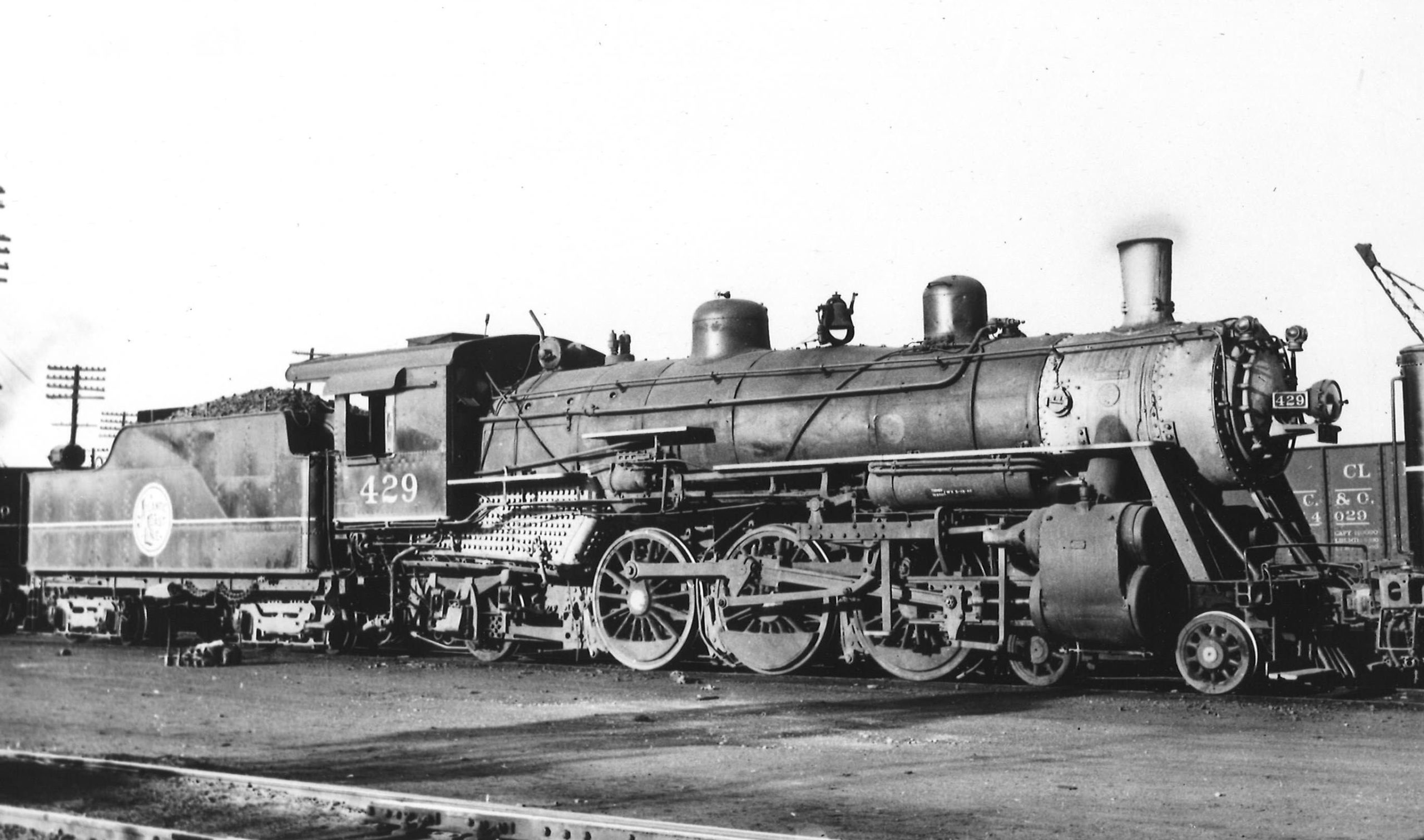 a steam engine and tender
