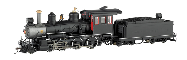 Bachmann On2-1/2 Baldwin 4-6-0 steam locomotive with steel cab