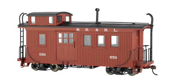 Bachmann On2-1/2 side-door wood caboose