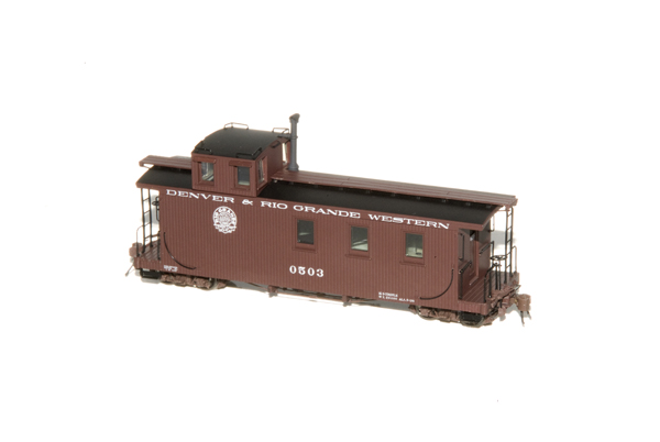 Blackstone Models HO scale Denver & Rio Grande Western radial roof long caboose