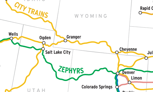 Brand name trains map
