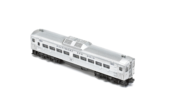 silver passenger car model