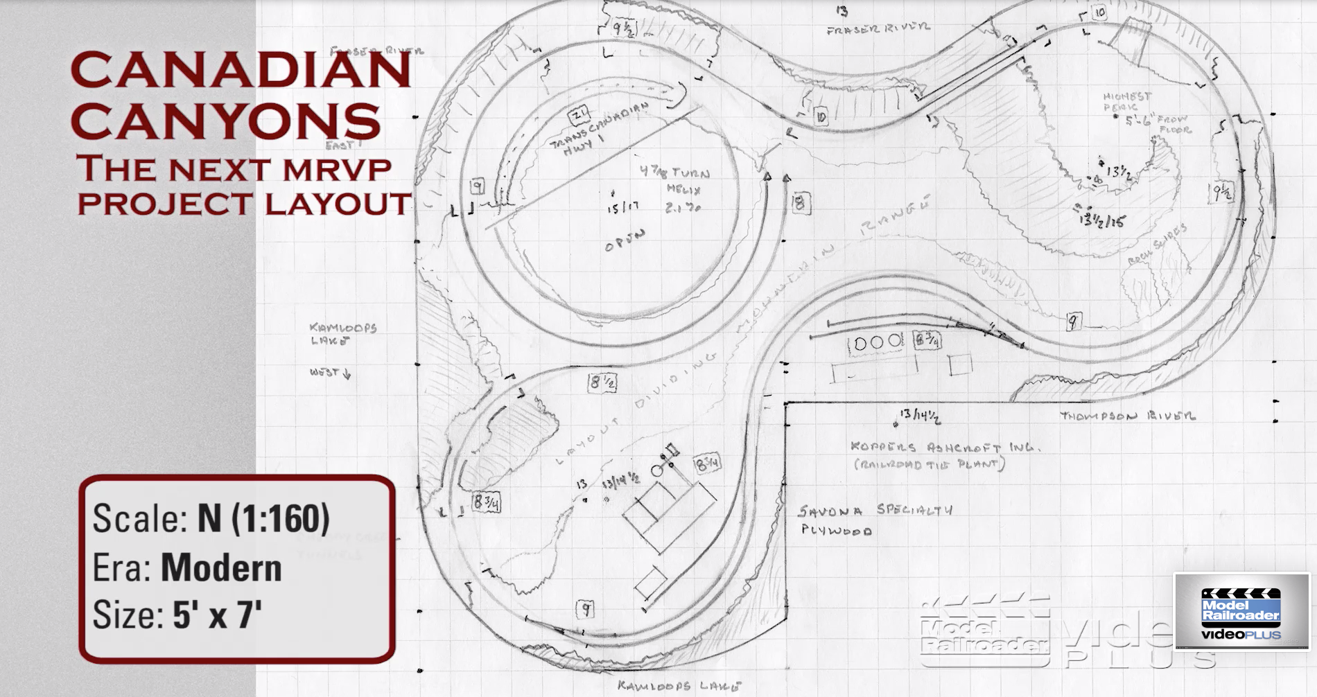 3D Track Plans: Canadian Canyons in N scale