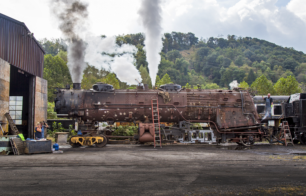 Western Maryland Scenic test fires 2-6-6-2 No. 1309 | Trains Magazine