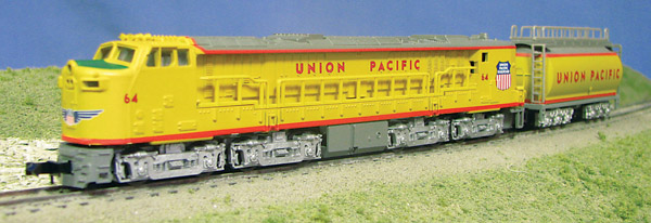 Con-Cor International N scale Union Pacific gas-turbine locomotive with tender