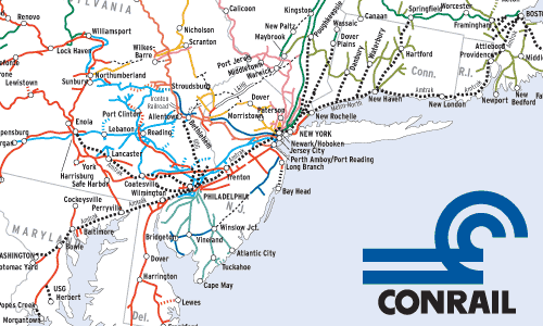 Conrail's predecessor map