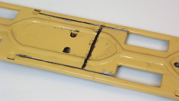 cut metal frame