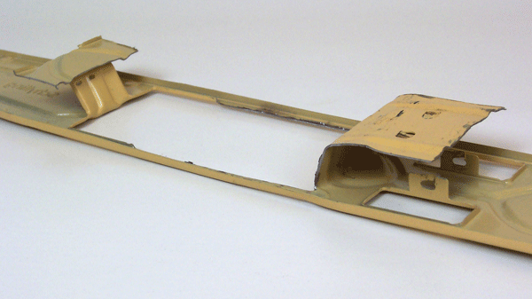 bent metal frame