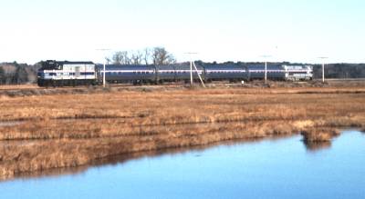 Downeaster in marsh