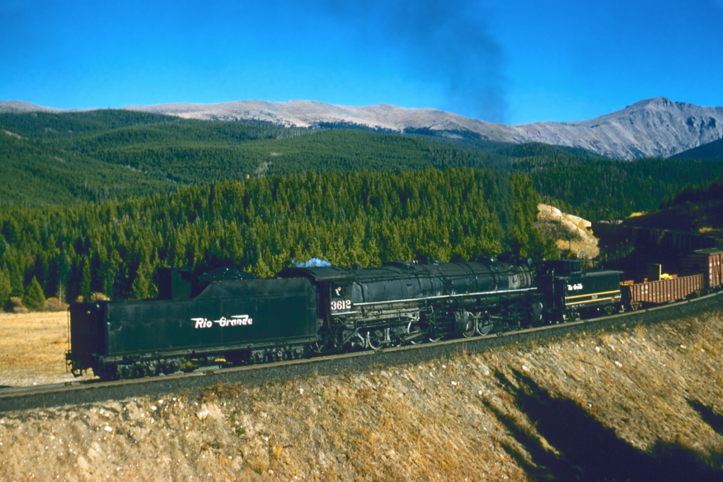 a steam engine freight train