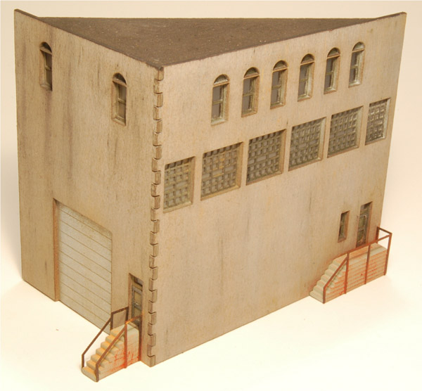 GL Laser Z scale angled backdrop industry