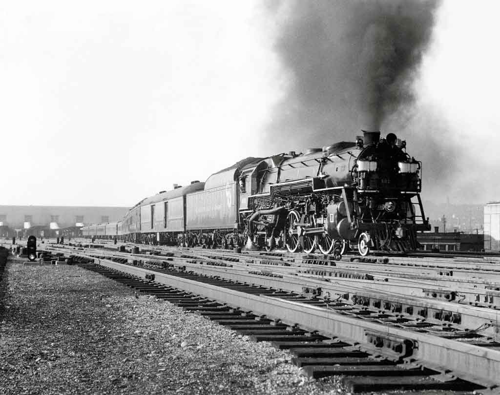a steam passenger train