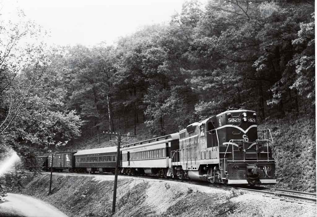 a diesel passenger train